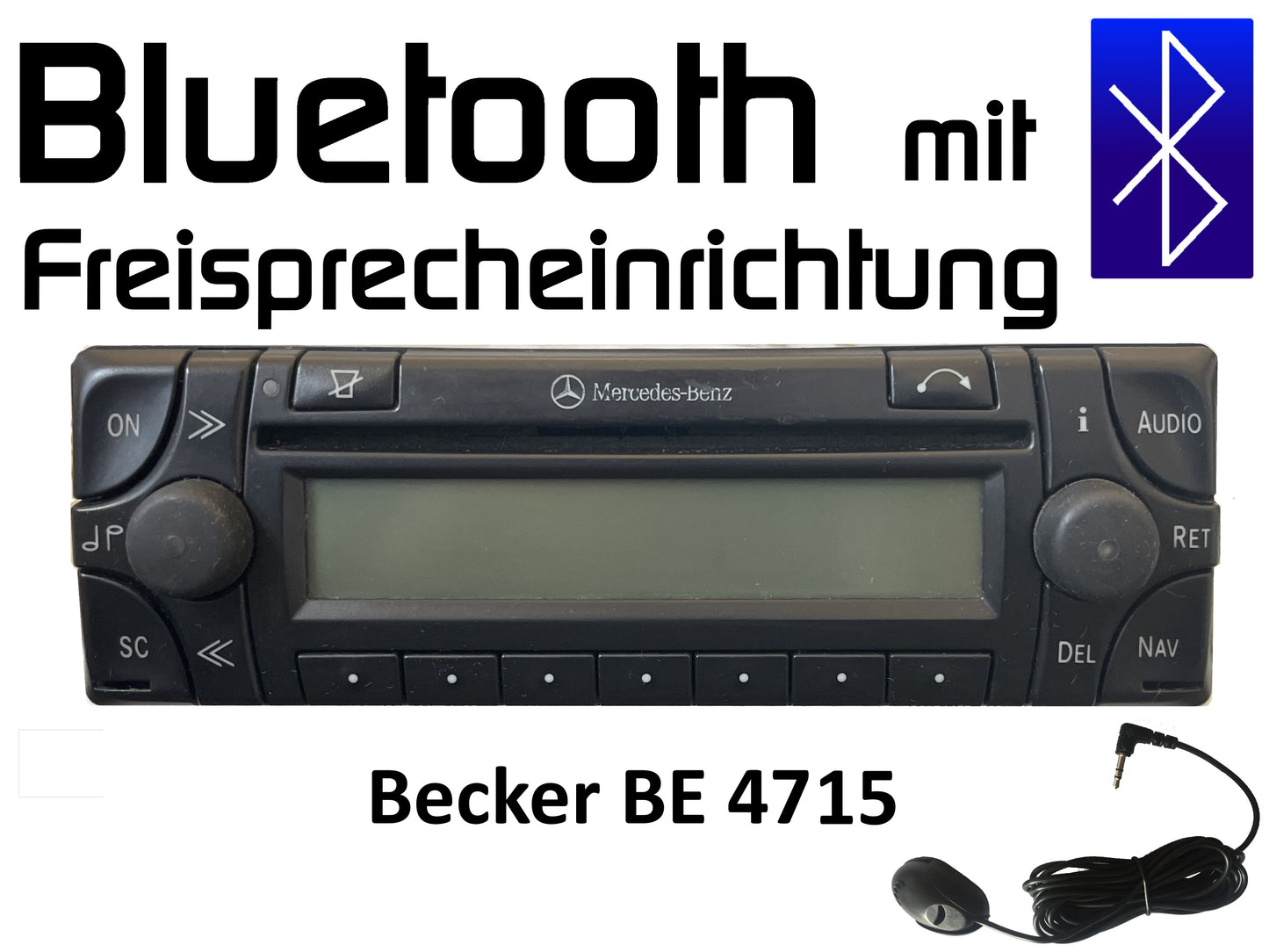Autoradio Becker BE 4715 Bluetooth mit Freisprechfunktion nachrüsten