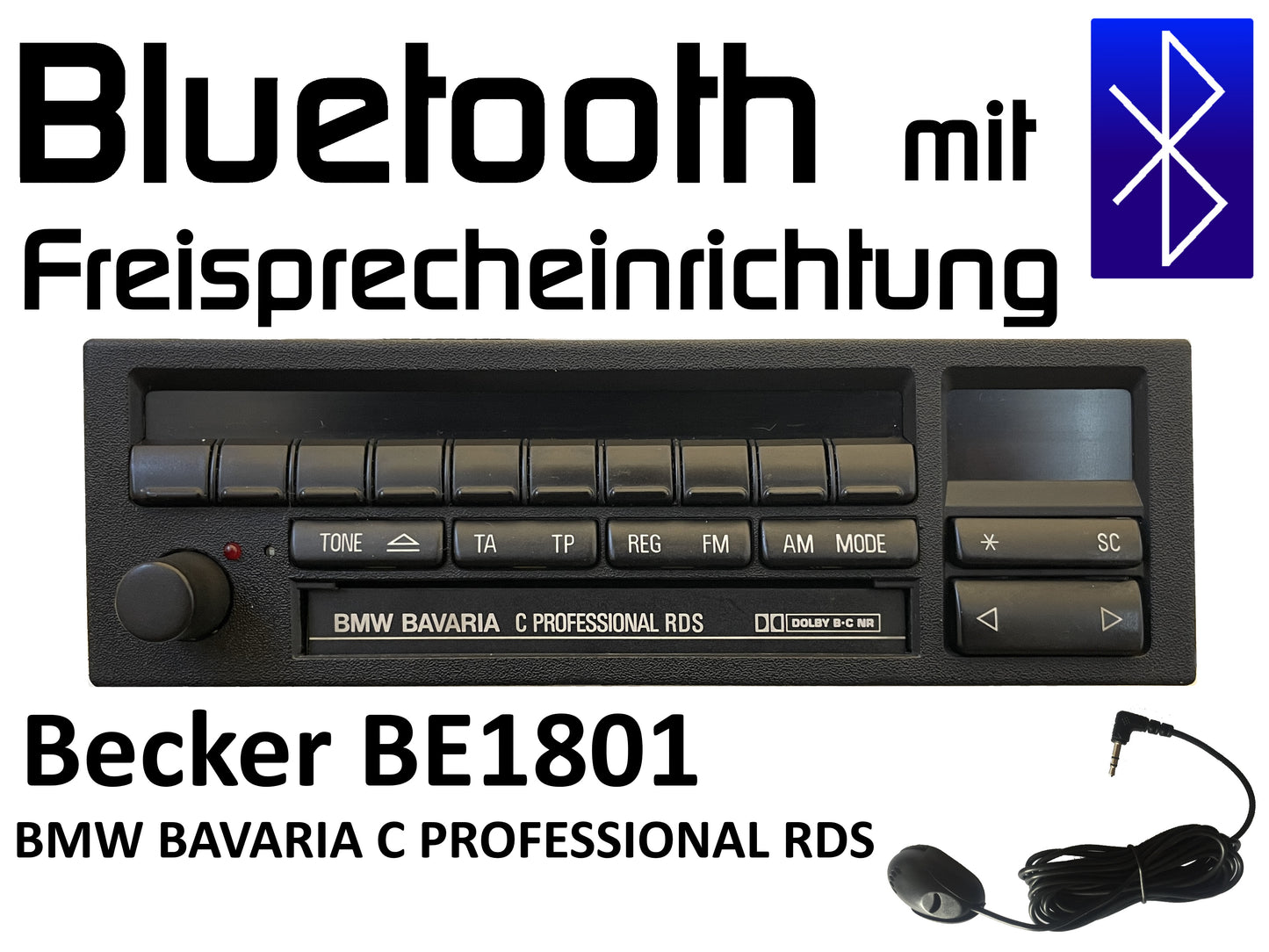 Autoradio Becker BMW BAVARIA C PROFESSIONAL RDS BE1801 Bluetooth mit Freisprechfunktion nachrüsten