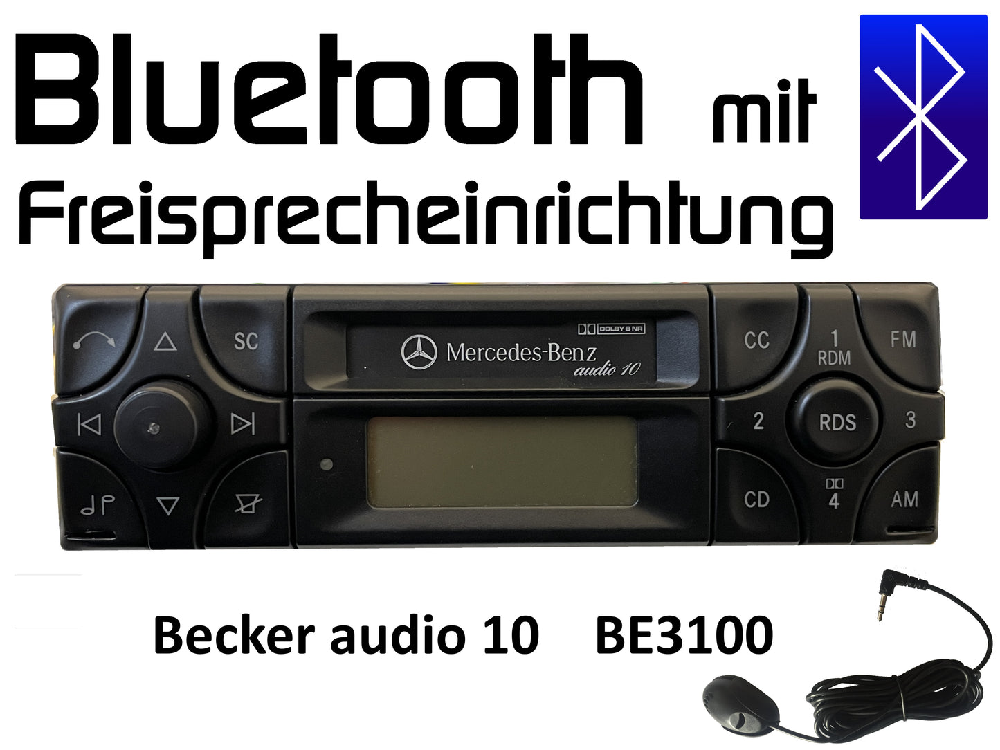 Autoradio Becker audio 10 BE 3100 Bluetooth mit Freisprechfunktion nachrüsten