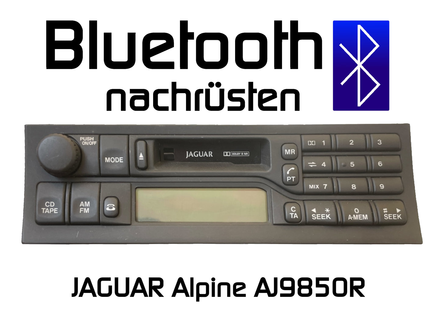 Autoradio JAGUAR Alpine AJ9850R Bluetooth nachrüsten