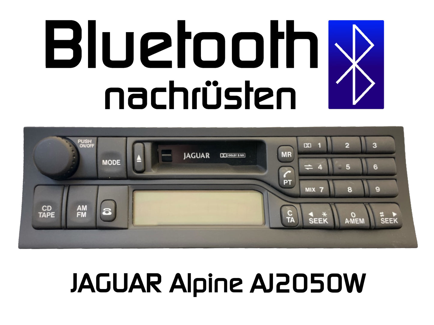 Autoradio JAGUAR Alpine AJ2050W Bluetooth nachrüsten