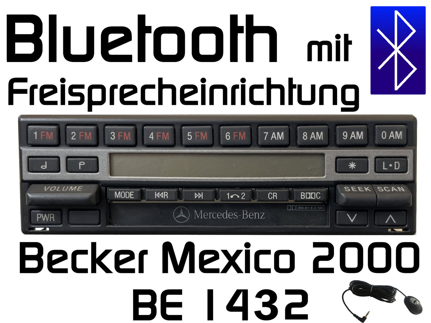 Autoradio Becker Mexico 2000 BE1432 Bluetooth mit Freisprechfunktion nachrüsten