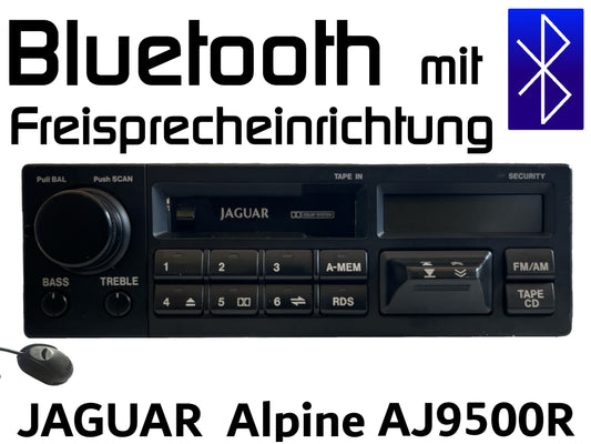 Autoradio JAGUAR Alpine AJ9500R Bluetooth mit Freisprechfunktion Nachrüstung