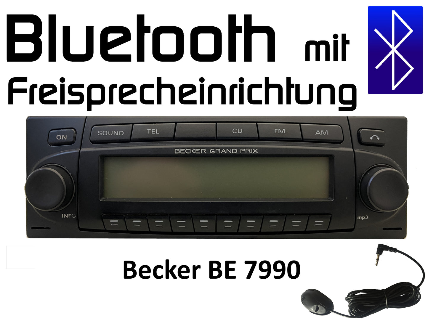 Autoradio Becker Grand Prix BE 7990 Bluetooth mit Freisprechfunktion nachrüsten