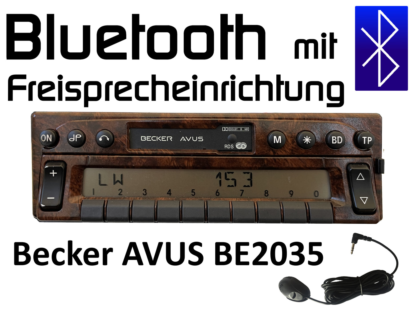 Autoradio Becker AVUS BE 2035 Bluetooth mit Freisprechfunktion nachrüsten