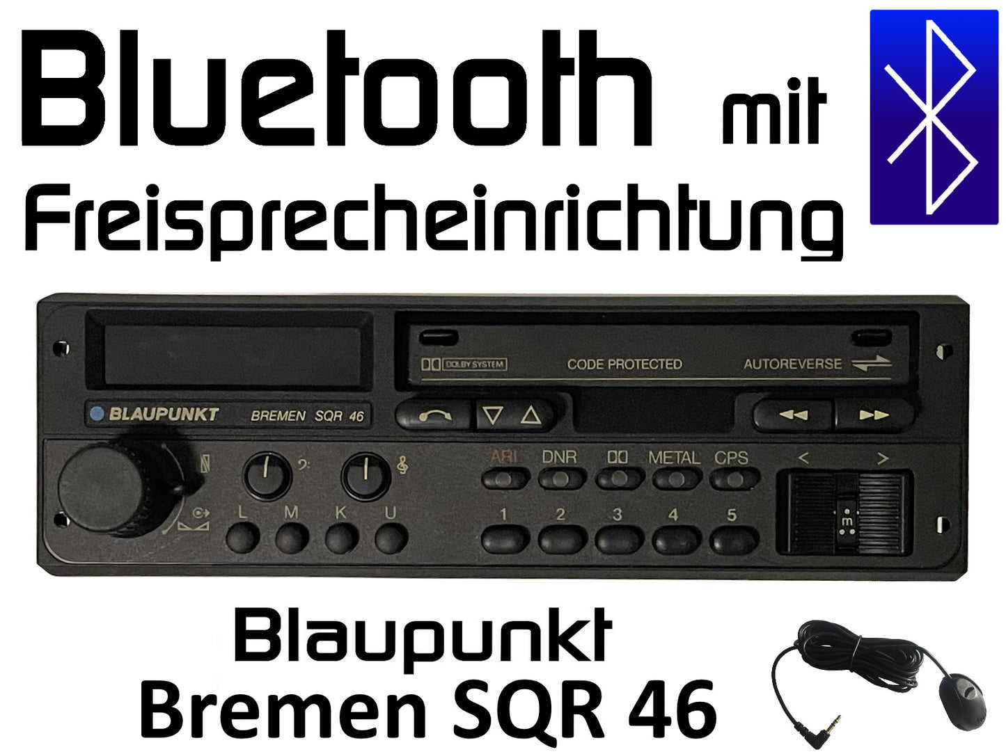 Autoradio Blaupunkt Bremen SQR 46 Bluetooth mit Freisprechfunktion nachrüsten