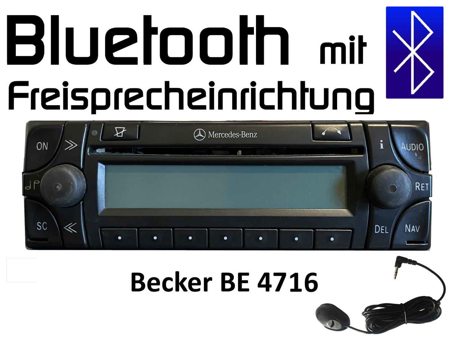 Autoradio Becker BE 4716 Bluetooth mit Freisprechfunktion nachrüsten