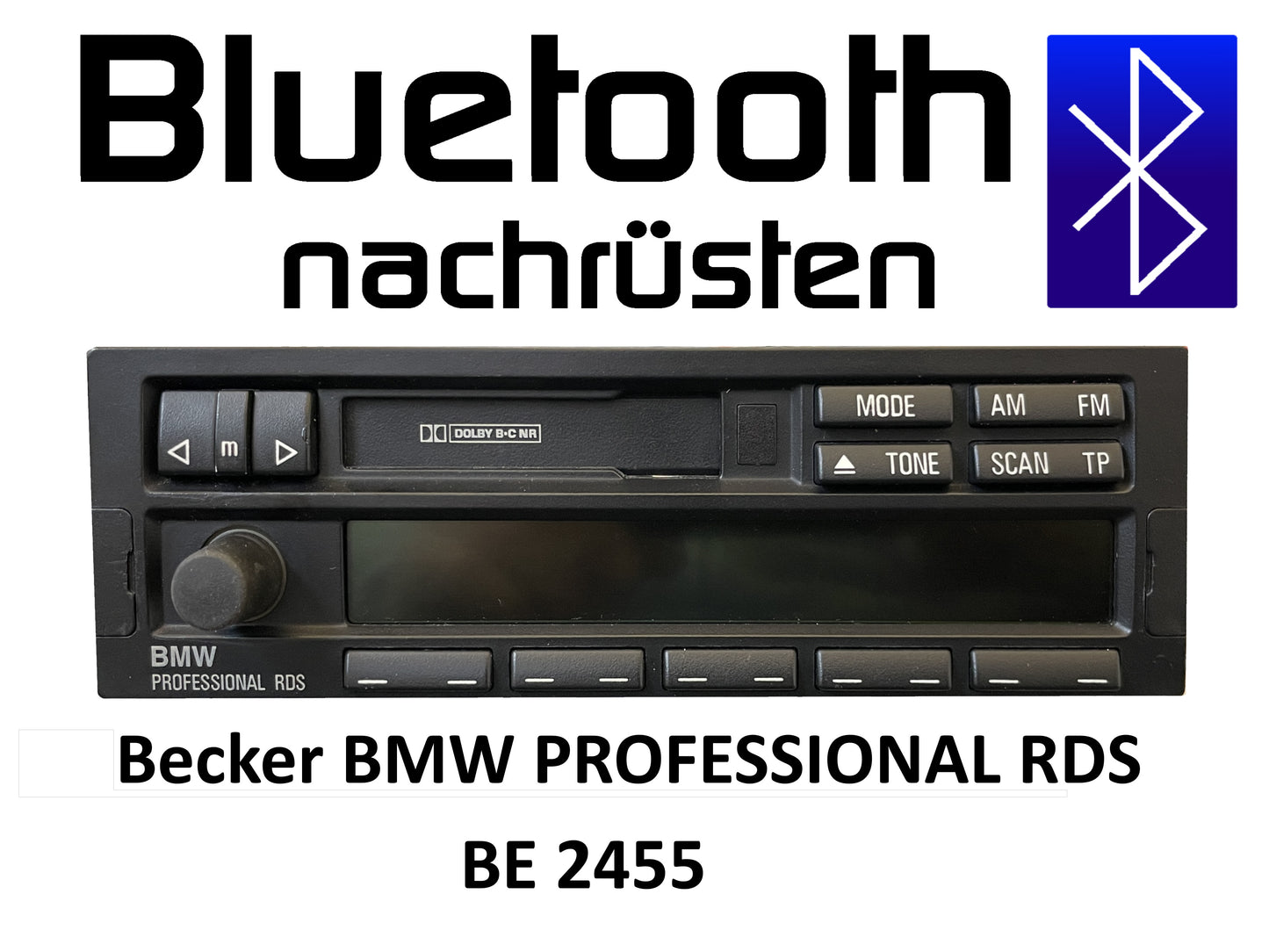 Autoradio Becker BMW PROFESSIONAL RDS BE2455 Bluetooth nachrüsten