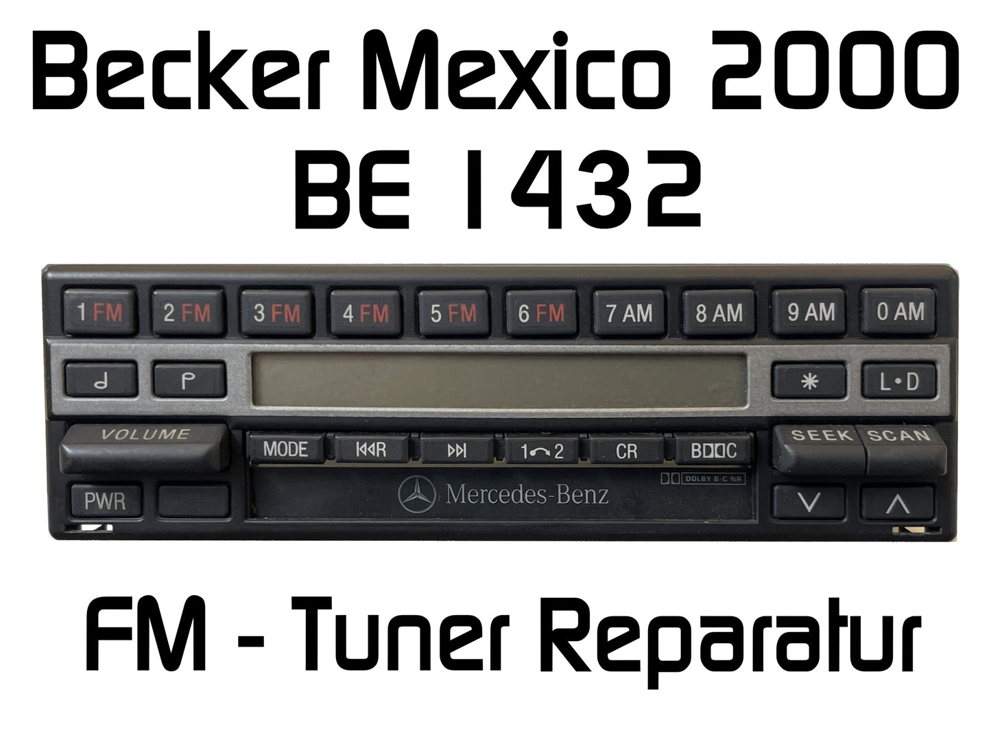 Autoradio Becker Mexico 2000 BE1432 FM - Tuner Reparatur