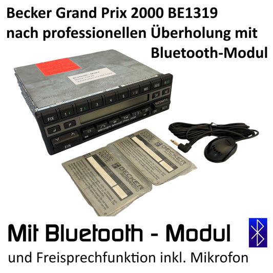 Becker Grand Prix 2000 BE1319 nach professionellen Überholung mit Bluetooth-Modul