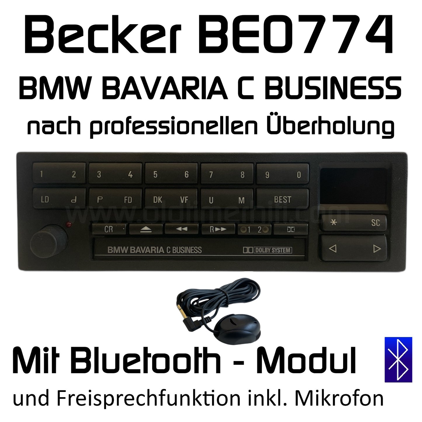 Becker BE0774 nach professionellen Überholung mit Bluetooth-Modul