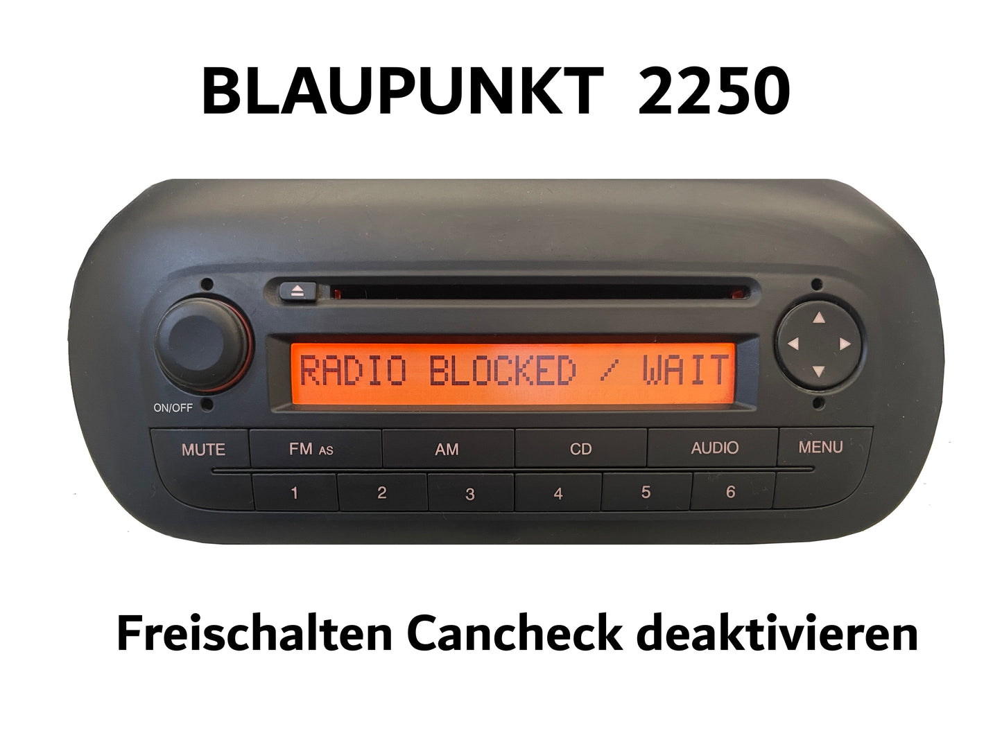 Autoradio Blaupunkt 2250cd decodieren | entsperren | freischalten | Cancheck