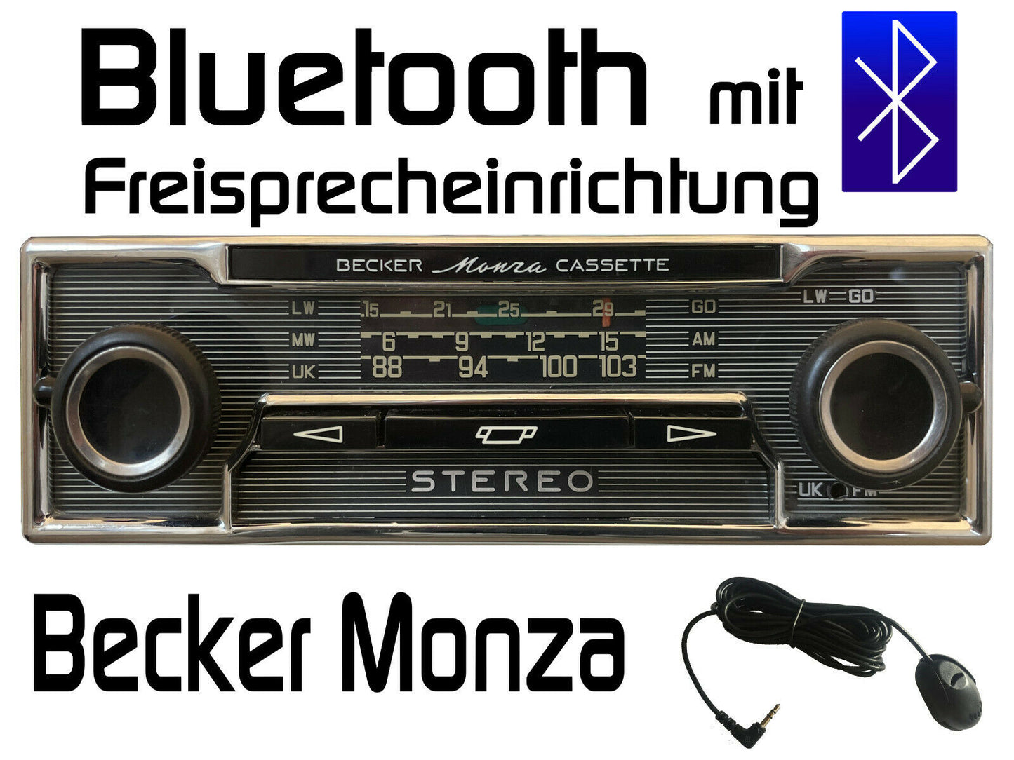 Autoradio Becker Monza Bluetooth mit Freisprechfunktion Nachrüstung