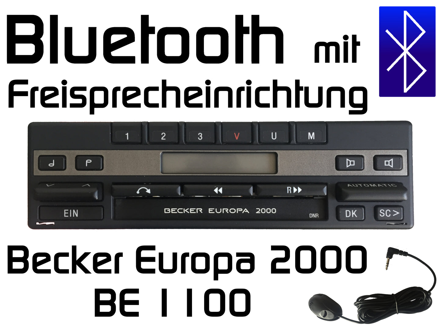 Becker Europa BE1100 Bluetooth mit Freisprechfunktion Nachrüstung