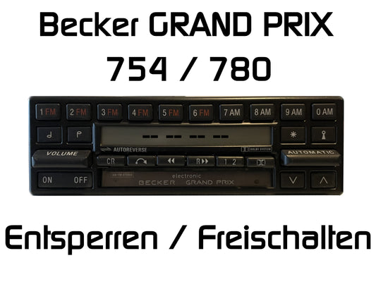 Autoradio Becker Grand Prix 754 / 780 entsperren | freischalten